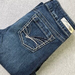 Refuge POP Stardust Y2K Flare Jeans Women’s 4R Low Rise Denim